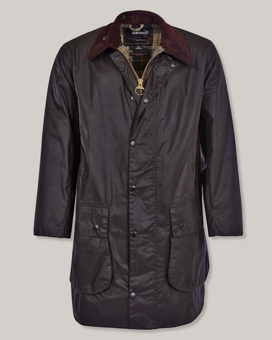 BARBOUR BORDER WAX JACKET - SAGE