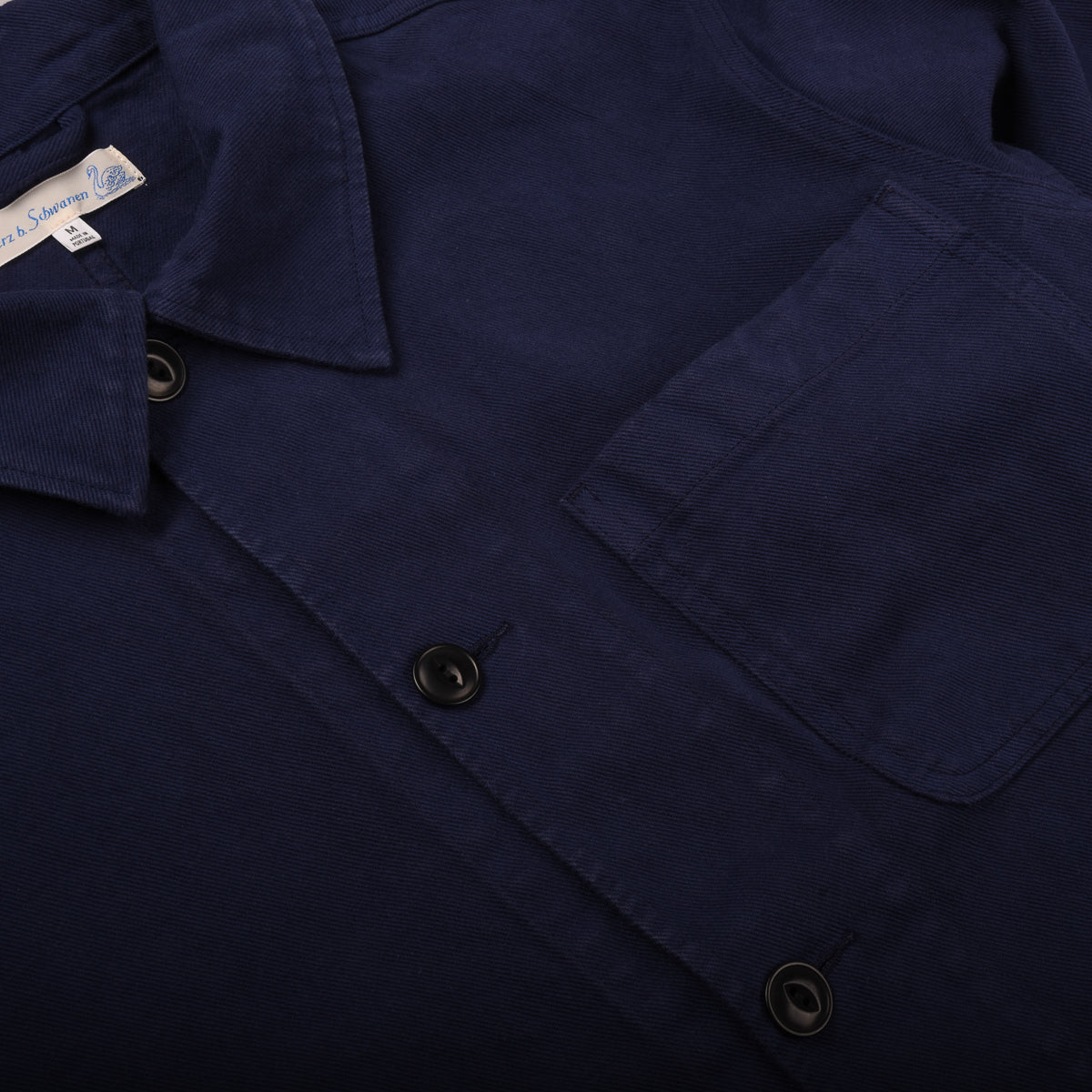 MERZ B. SCHWANEN CROPPED JKT08 UNISEX JACKET - INK BLUE