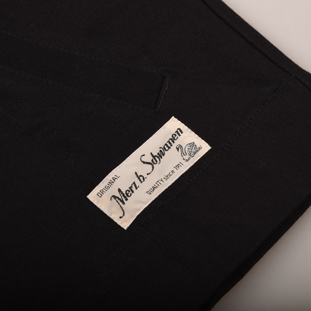 MERZ B. SCHWANEN JKT07 UNISEX ZIP JACKET - DEEP BLACK