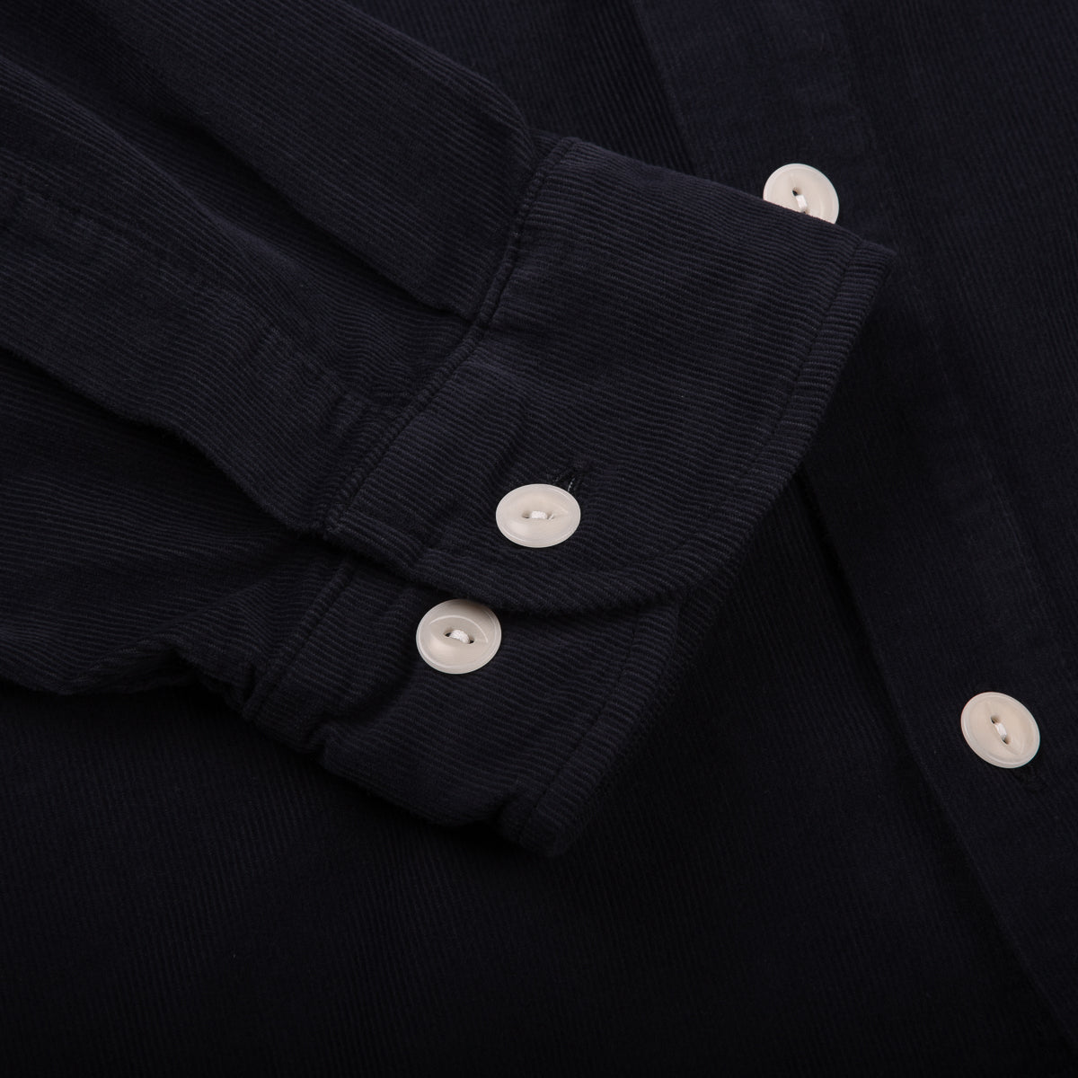 MERZ B. SCHWANEN CORDUROY SHIRT06 - NIGHT BLUE
