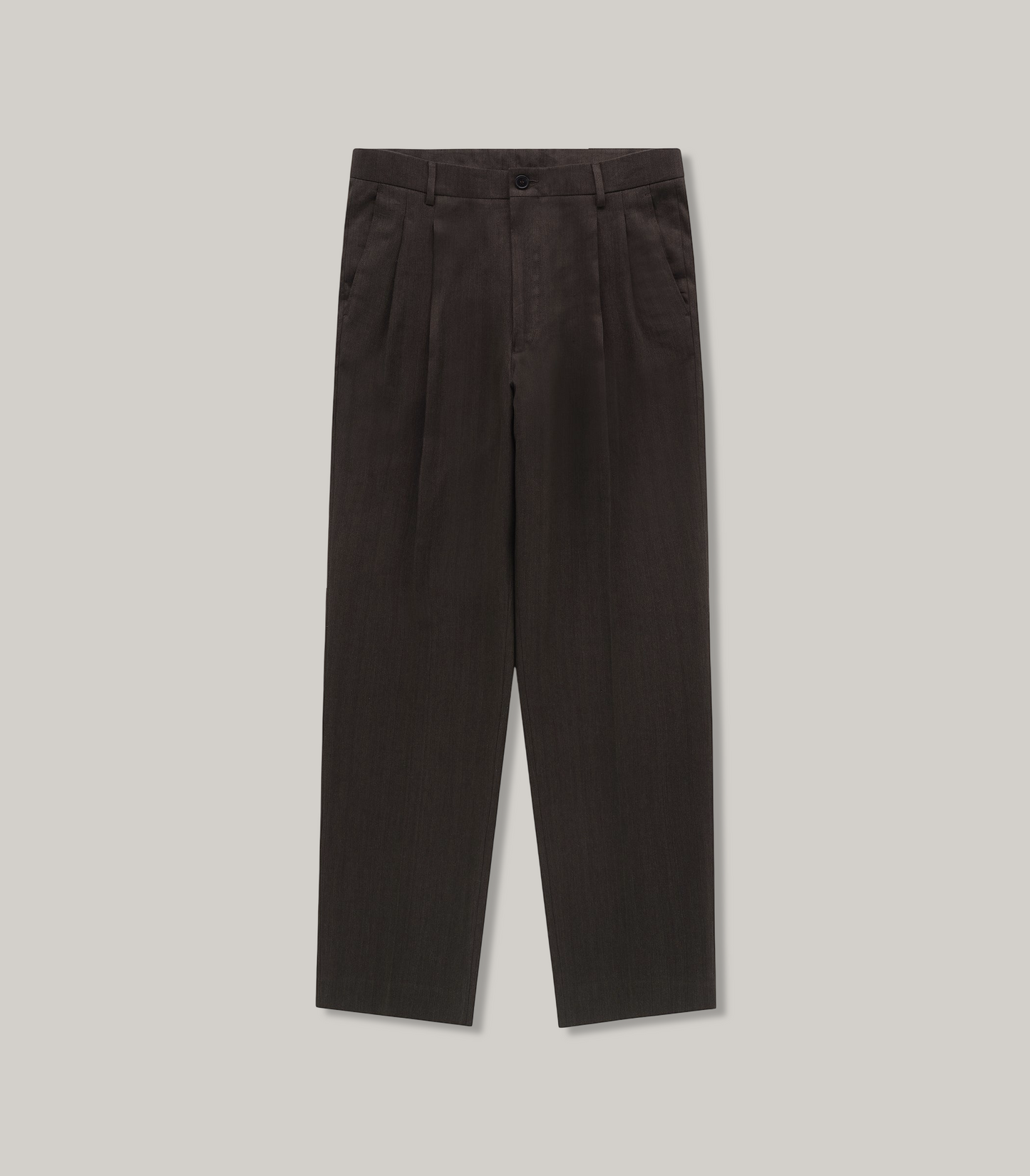 KNICKERBOCKER MILES COTTON & LINEN SUIT TROUSER