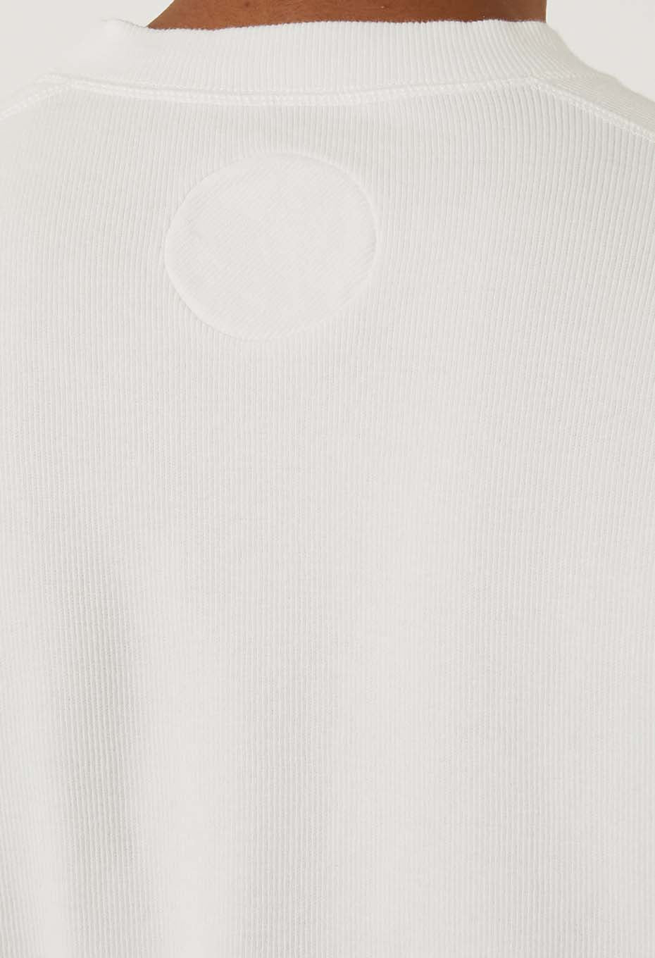 BLUE BLUE JAPAN MOD SLUB COTTON CREWNECK LS TEE - NATURAL