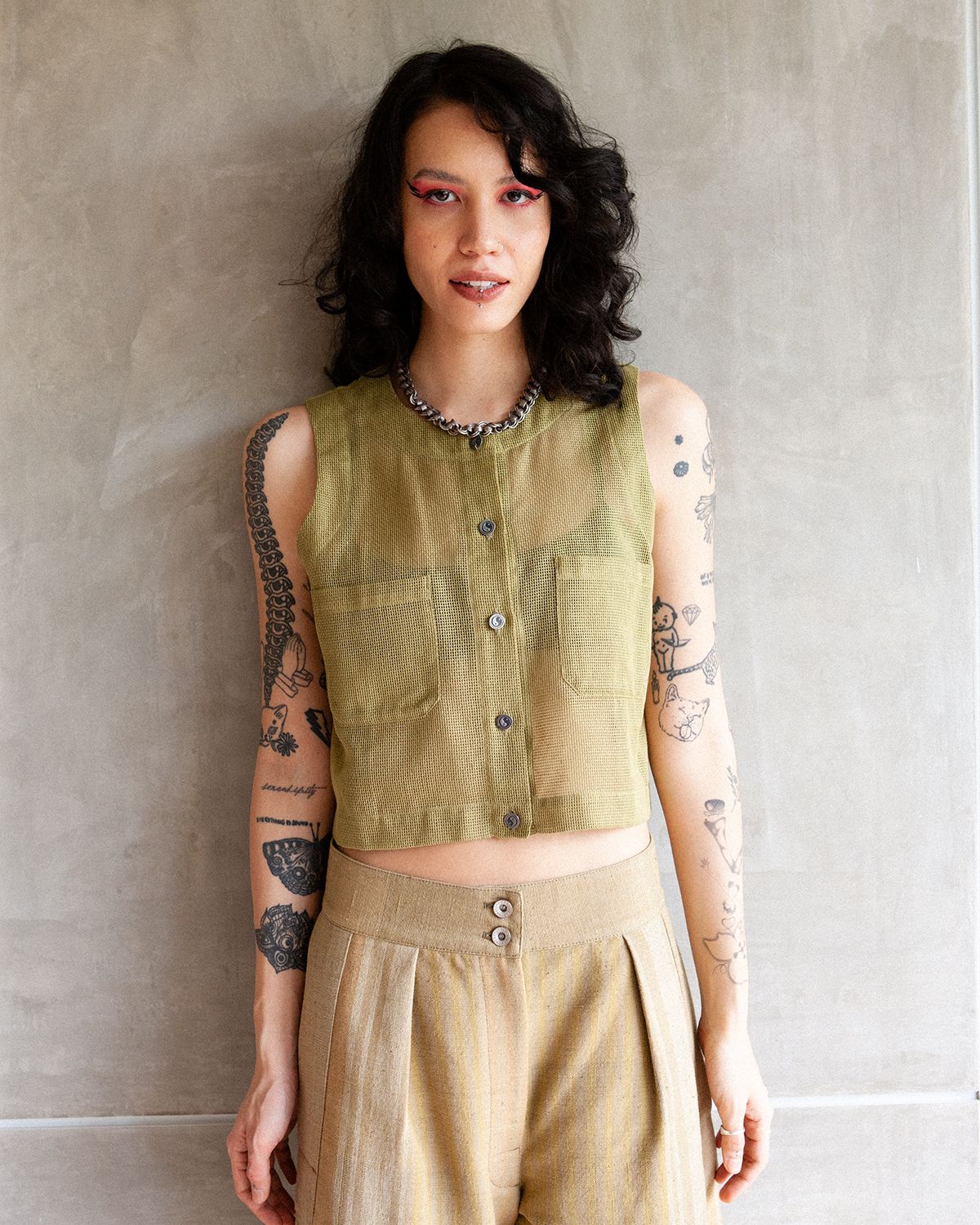 W'MENSWEAR NAA SHIRT - OLIVE