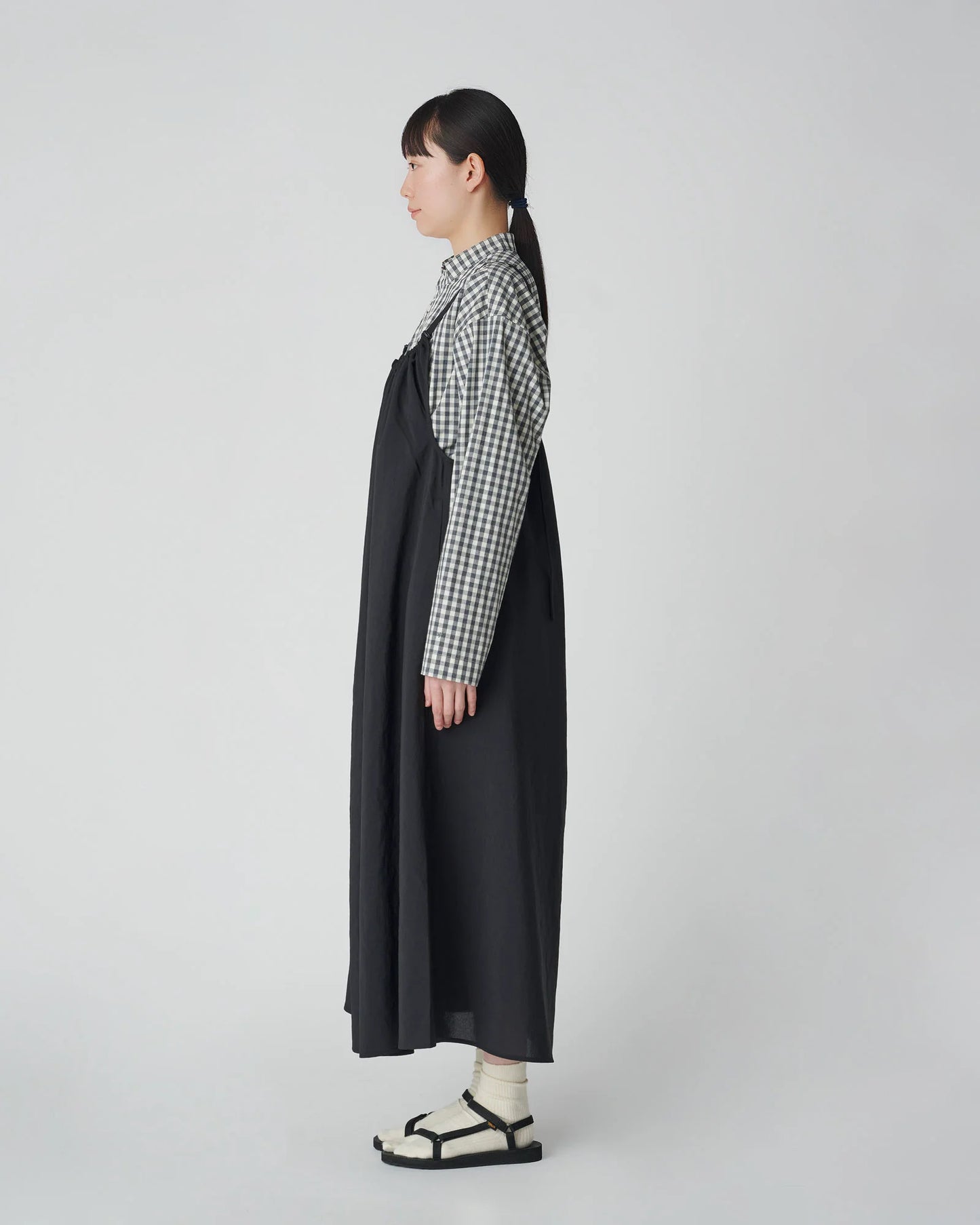 SNOW PEAK PE LIGHT POPLIN DRESS - NAVY
