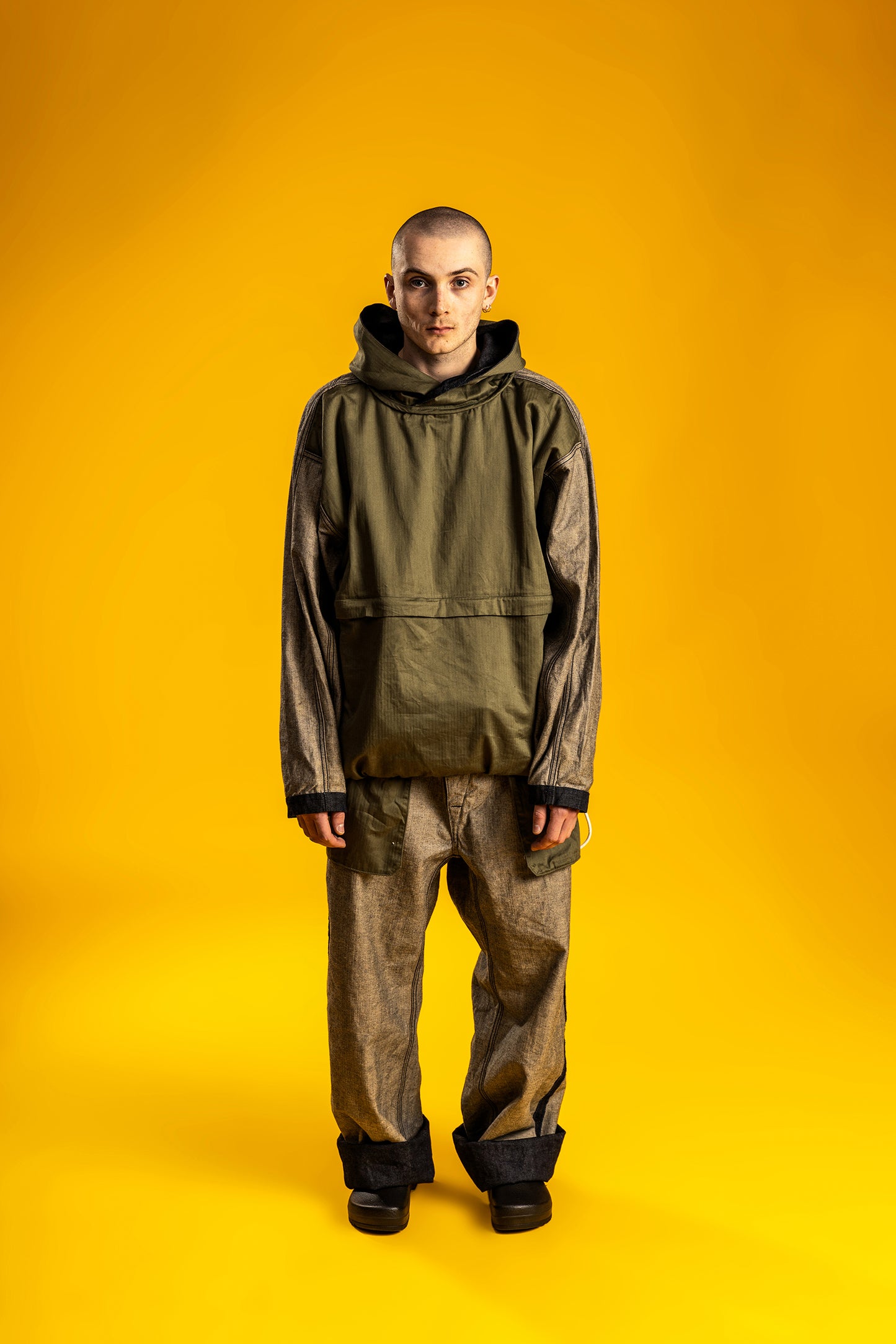WORKING REVERSIBLE PULLOVER - RINSED