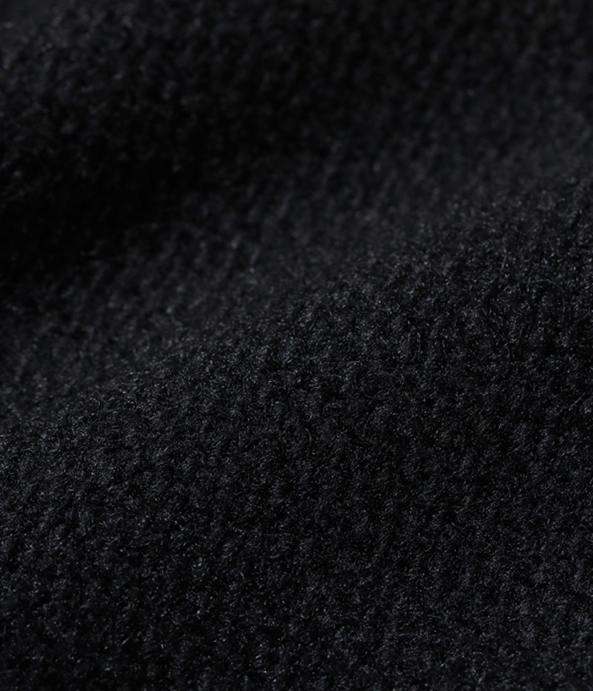 SUGAR CANE WOOL MELTON SPORTS JACKET - BLACK