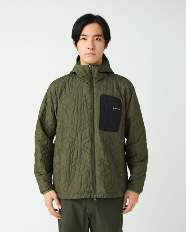 SNOW PEAK FLY FISHING QUILTED INSULATION JACKET - DARK OLIVE