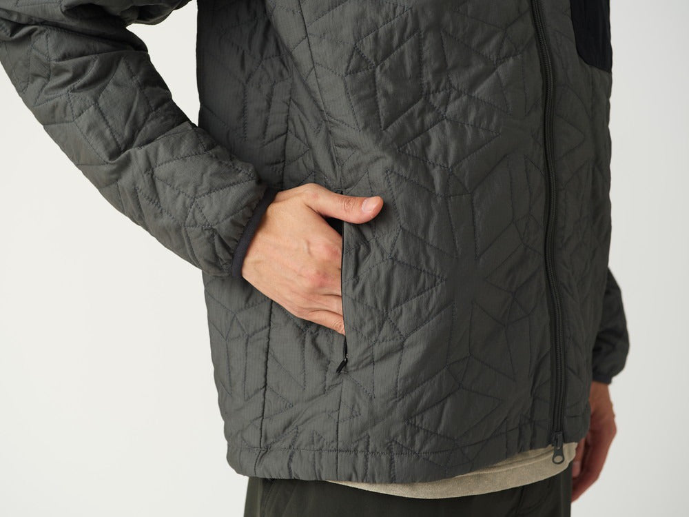 SNOW PEAK FLY FISHING QUILTED INSULATION JACKET - DARK OLIVE