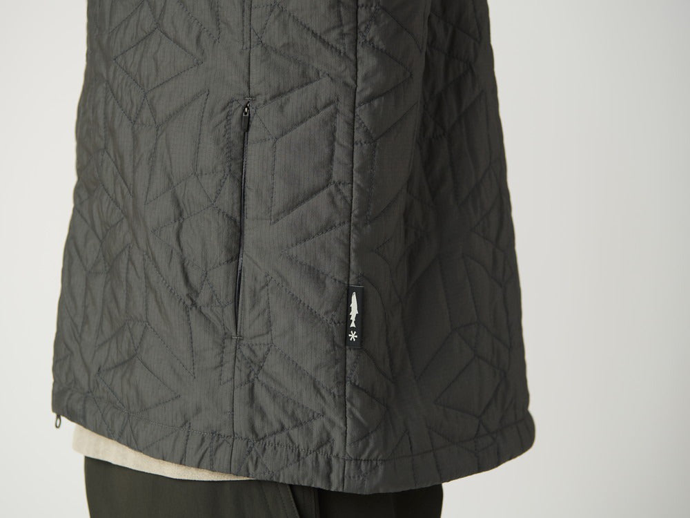SNOW PEAK FLY FISHING QUILTED INSULATION JACKET - DARK OLIVE