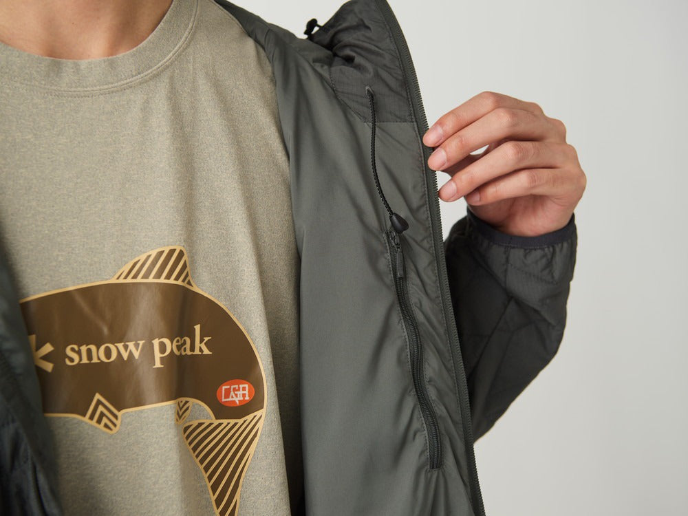 SNOW PEAK FLY FISHING QUILTED INSULATION JACKET - DARK OLIVE