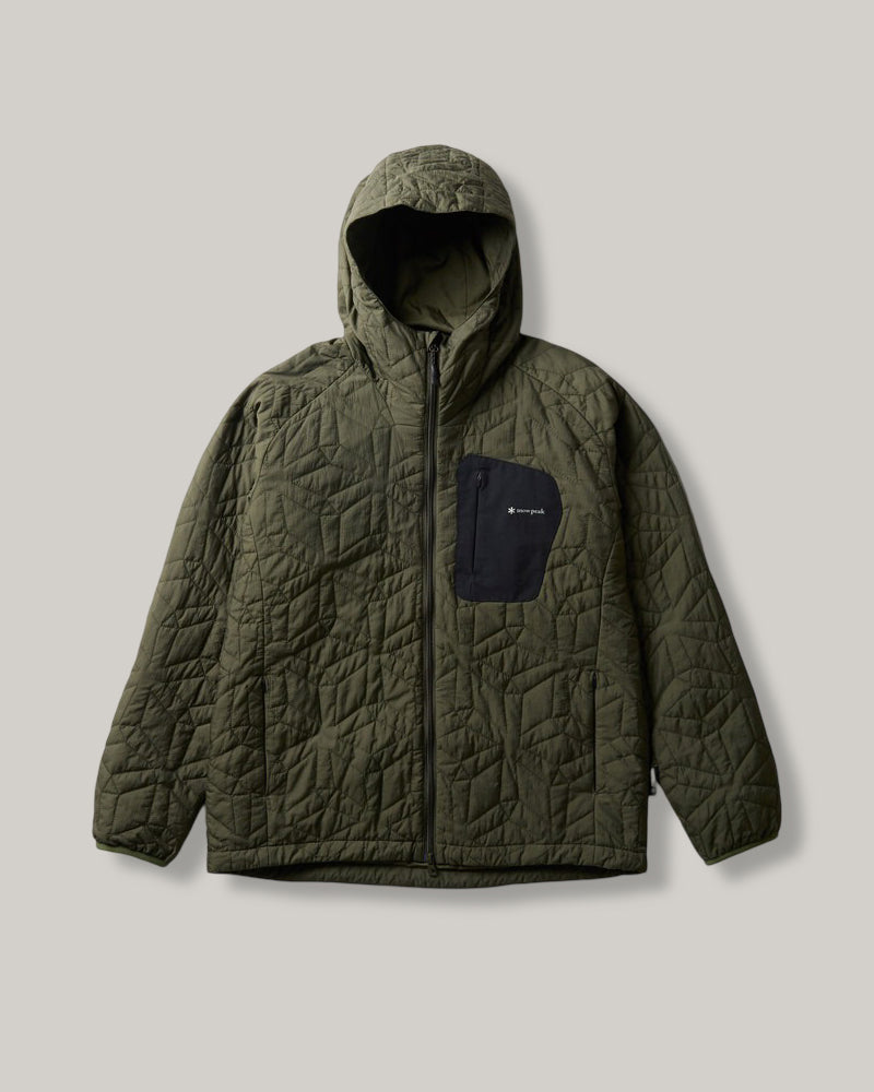 SNOW PEAK FLY FISHING QUILTED INSULATION JACKET - DARK OLIVE