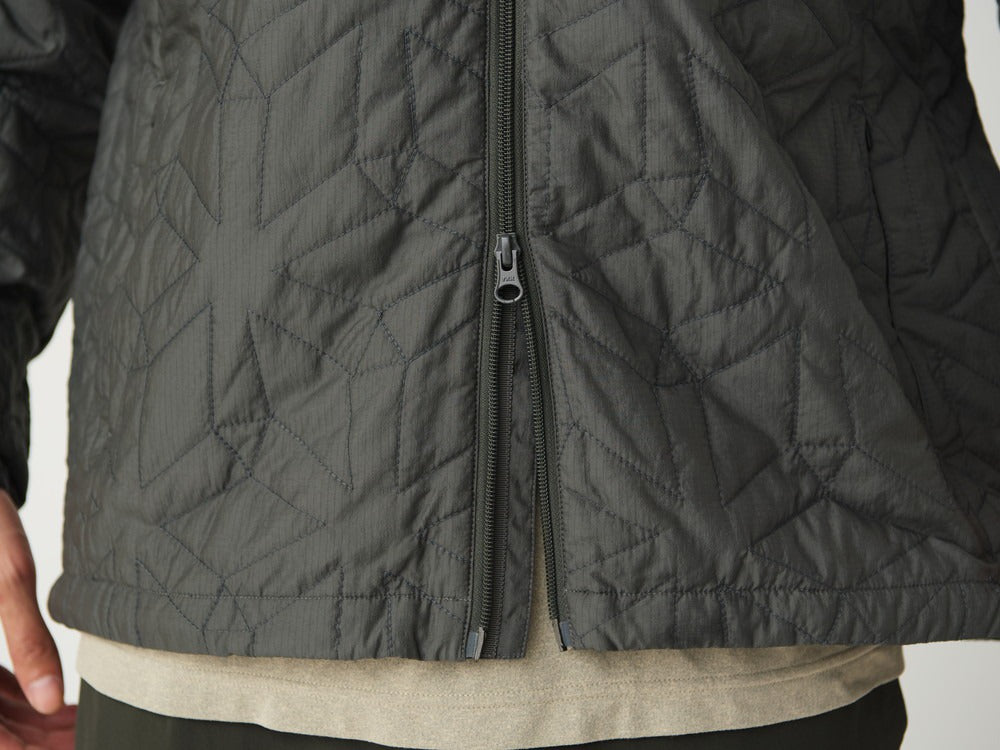 SNOW PEAK FLY FISHING QUILTED INSULATION JACKET - DARK OLIVE