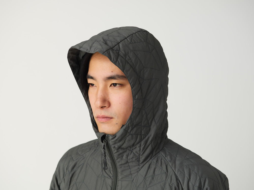 SNOW PEAK FLY FISHING QUILTED INSULATION JACKET - DARK OLIVE