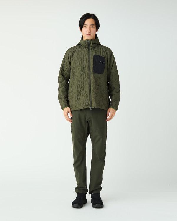 SNOW PEAK FLY FISHING QUILTED INSULATION JACKET - DARK OLIVE