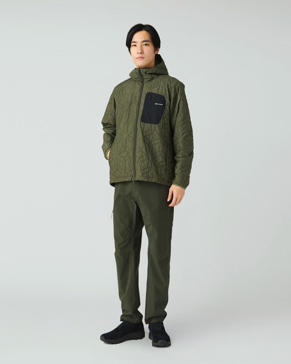 SNOW PEAK FLY FISHING QUILTED INSULATION JACKET - DARK OLIVE