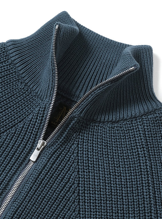 BATONER COTTON SIGNATURE DRIVERS KNIT - DARK GREY