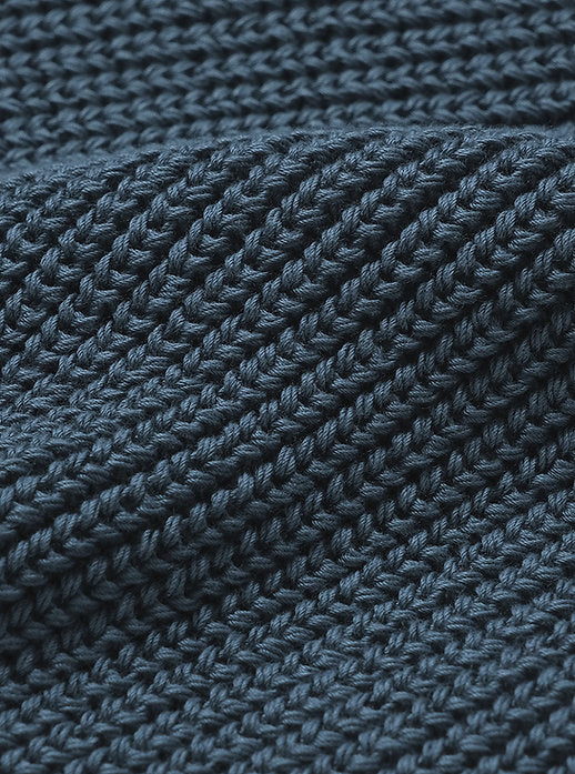 BATONER COTTON SIGNATURE DRIVERS KNIT - DARK GREY