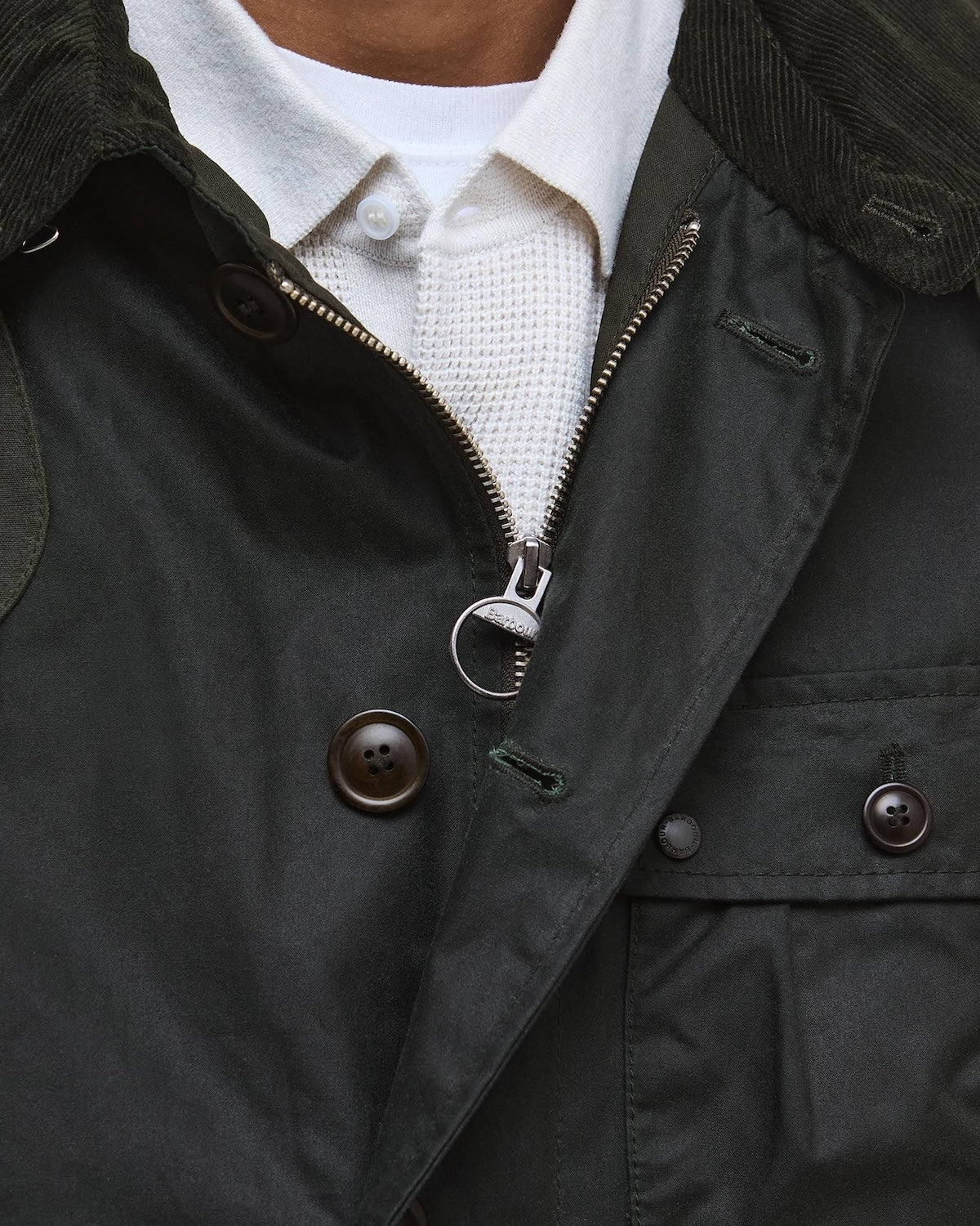 BARBOUR X TO KI TO FOREST WAX JACKET - SAGE