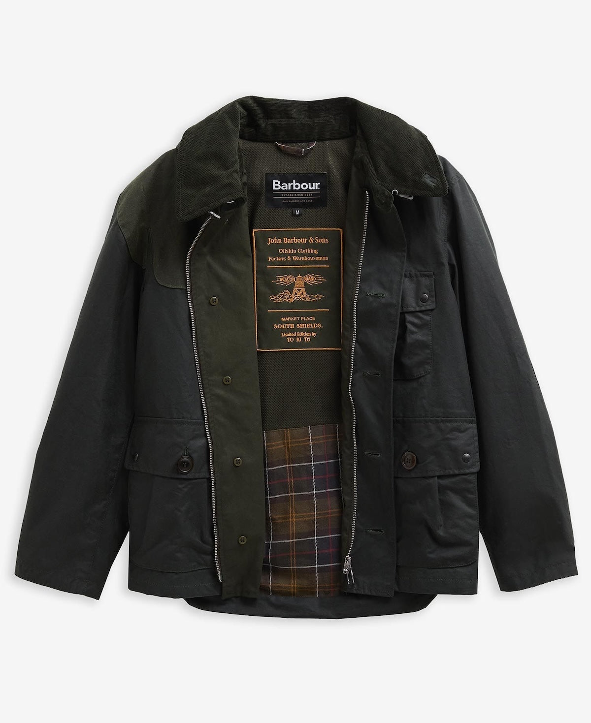 BARBOUR X TO KI TO FOREST WAX JACKET - SAGE