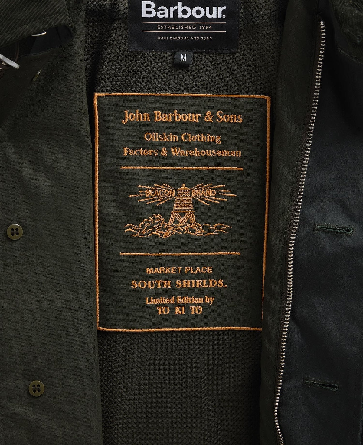 BARBOUR X TO KI TO FOREST WAX JACKET - SAGE
