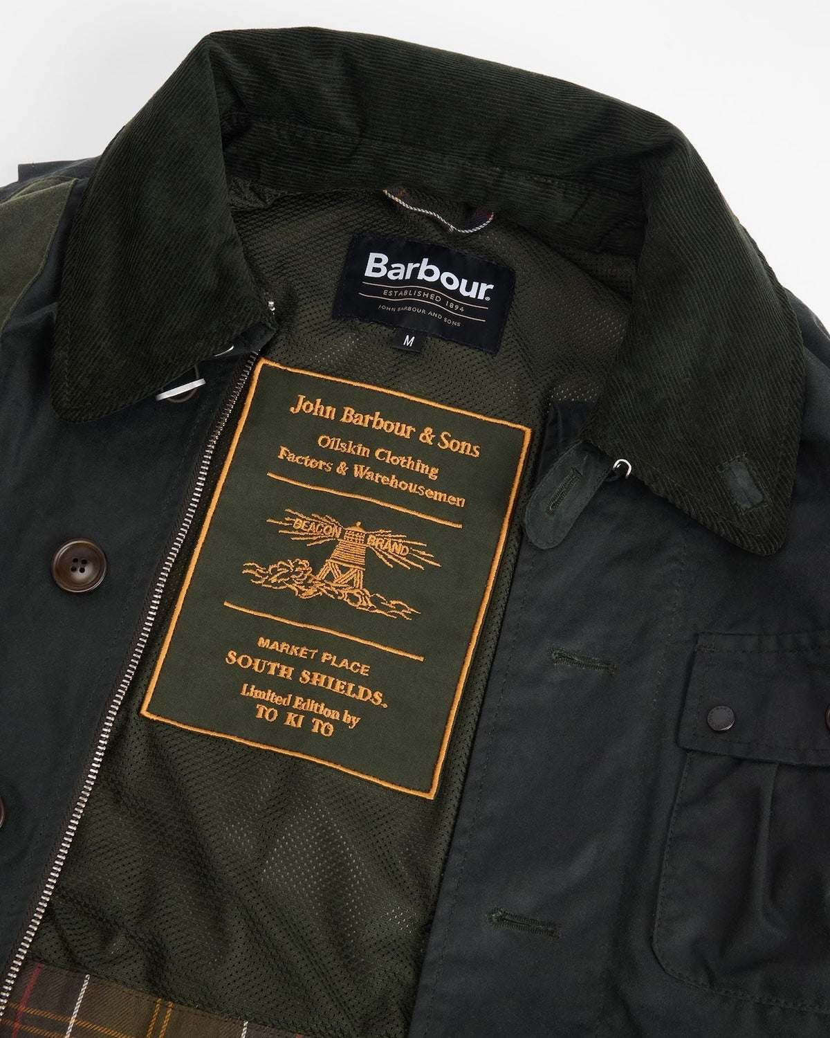 BARBOUR X TO KI TO FOREST WAX JACKET - SAGE