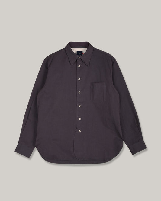 WORK WORKS MENS COLLARED WORK SHIRT - PALE NAVY