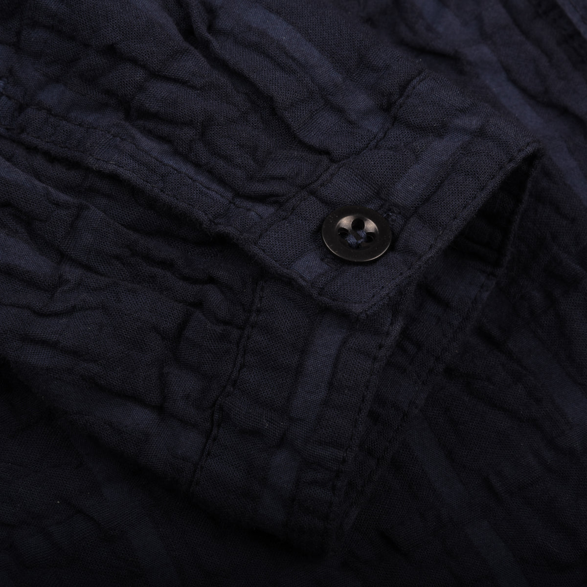 TENDER FLIPPED COLLAR SHIRT - AIRBAG CAMBRIC - HADAL BLUE