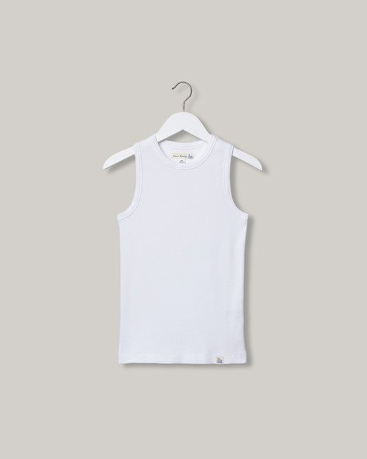 MERZ B. SCHWANEN WOMEN'S RIBBED TANK TOP - WHITE