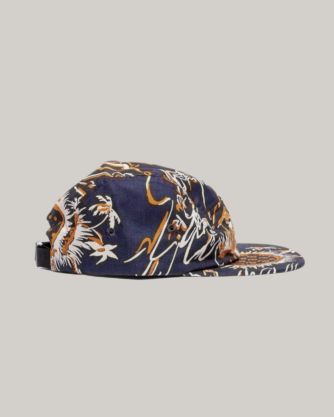 EAT DUST 5 PANELS CAP - CASA PRINT - NAVY