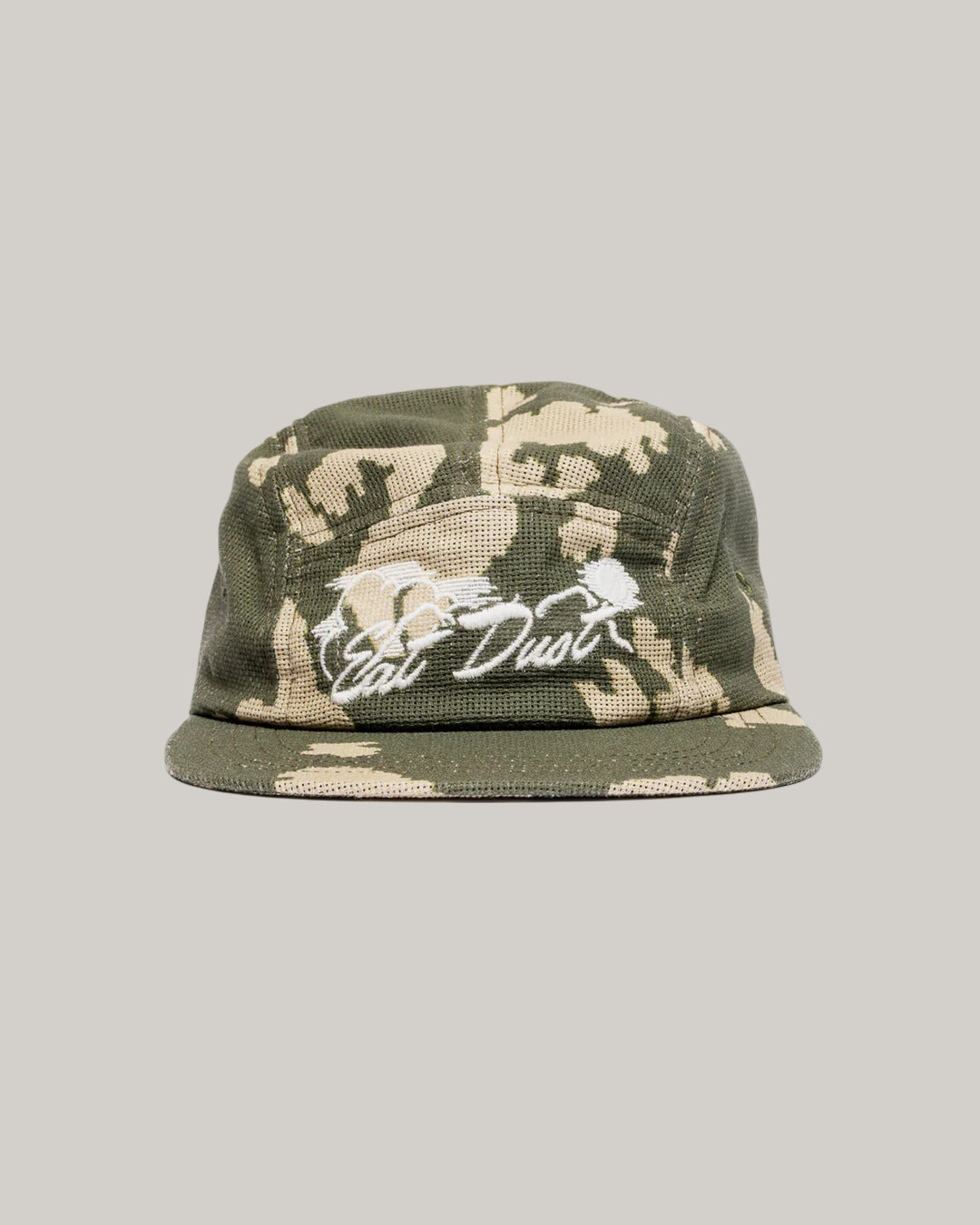 EAT DUST 5 PANELS CAP - CLOUD CAMO MESH - LIGHT GREEN/ WHITE