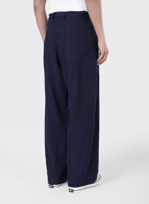 KARDO YUKI TROUSER - EW06 NAVY STRIPE