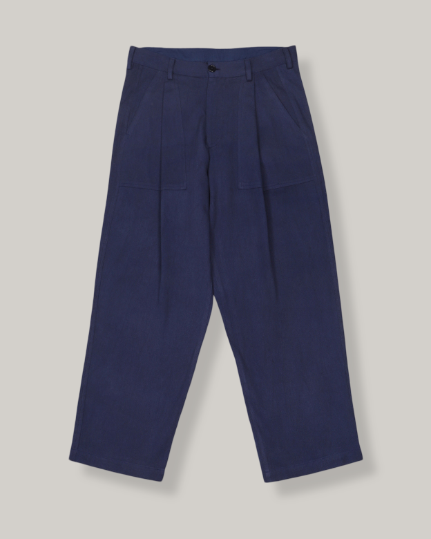 KARDO YUKI TROUSER - NAVY KHADI