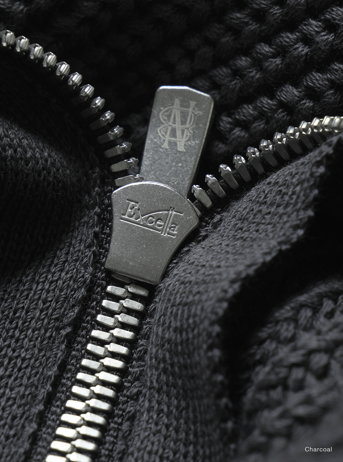 BATONER COTTON SIGNATURE DRIVERS KNIT - CHARCOAL