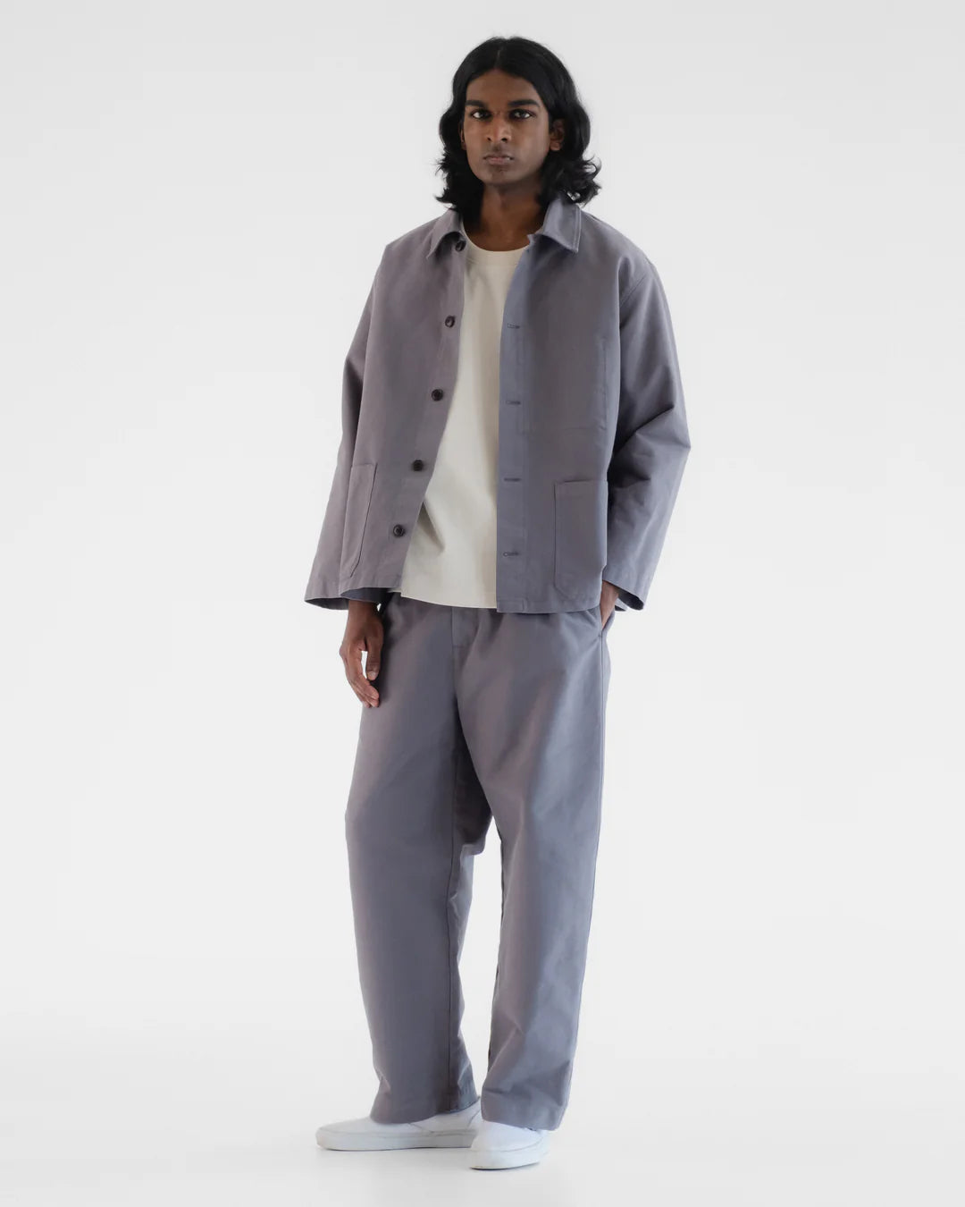 EAT DUST COACH JACKET - NEBRASKA COTTON - CHARCOAL