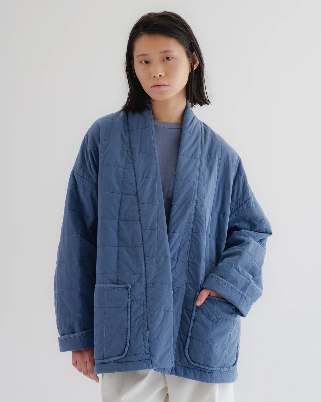 EAT DUST EDO JACKET - COTTON QUILT - INFINITY BLUE