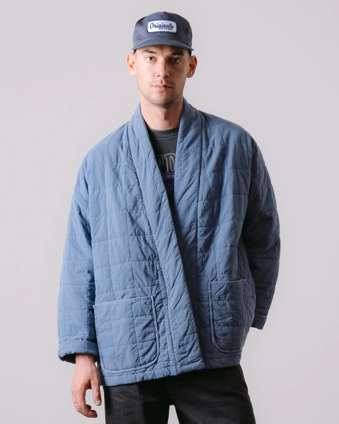 EAT DUST EDO JACKET - COTTON QUILT - INFINITY BLUE