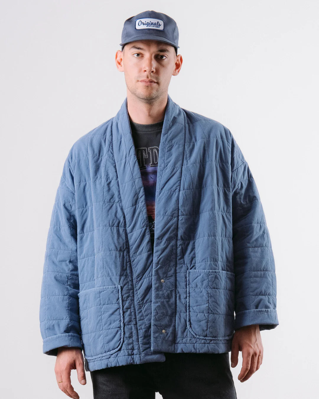 EAT DUST EDO JACKET - COTTON QUILT - INFINITY BLUE