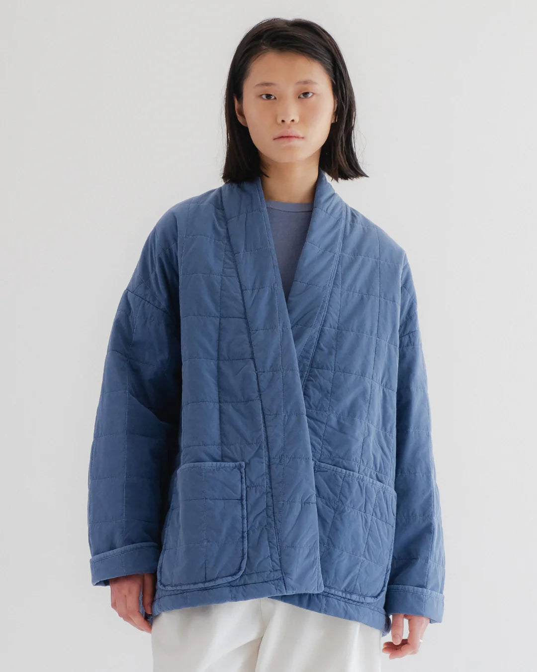 EAT DUST EDO JACKET - COTTON QUILT - INFINITY BLUE