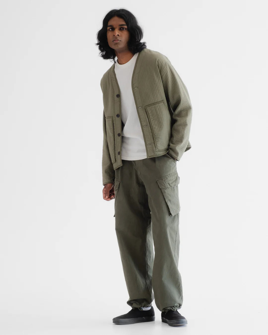 EAT DUST BASEBALL CARDIGAN - ARMOR COTTON - LITCHEN