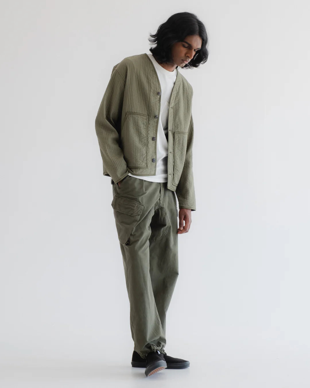 EAT DUST BASEBALL CARDIGAN - ARMOR COTTON - LITCHEN