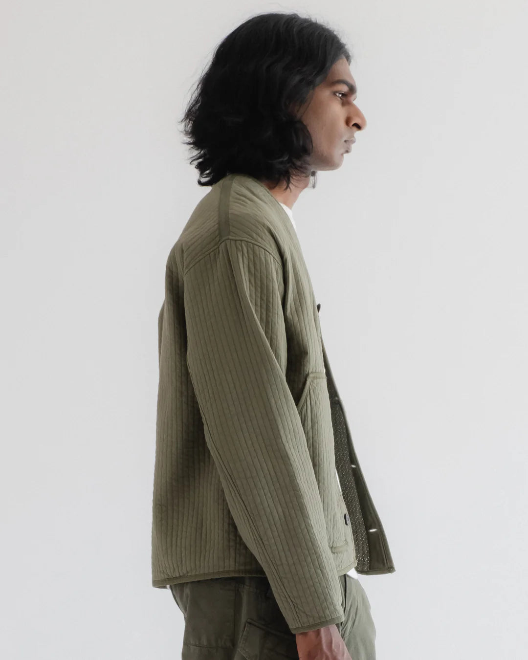 EAT DUST BASEBALL CARDIGAN - ARMOR COTTON - LITCHEN