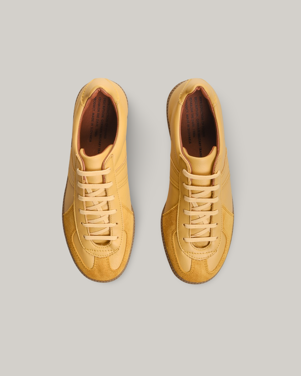 REPRODUCTION OF FOUND - GERMAN MILITARY TRAINER - LIGHT YELLOW