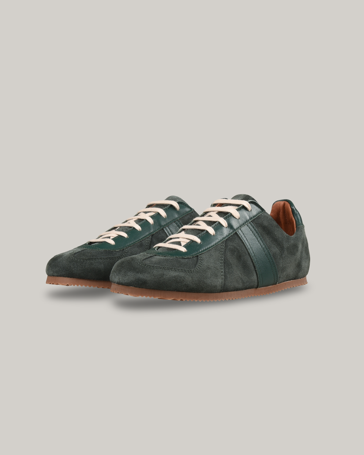 REPRODUCTION OF FOUND - GERMAN MILITARY TRAINER - DARK GREEN SUEDE