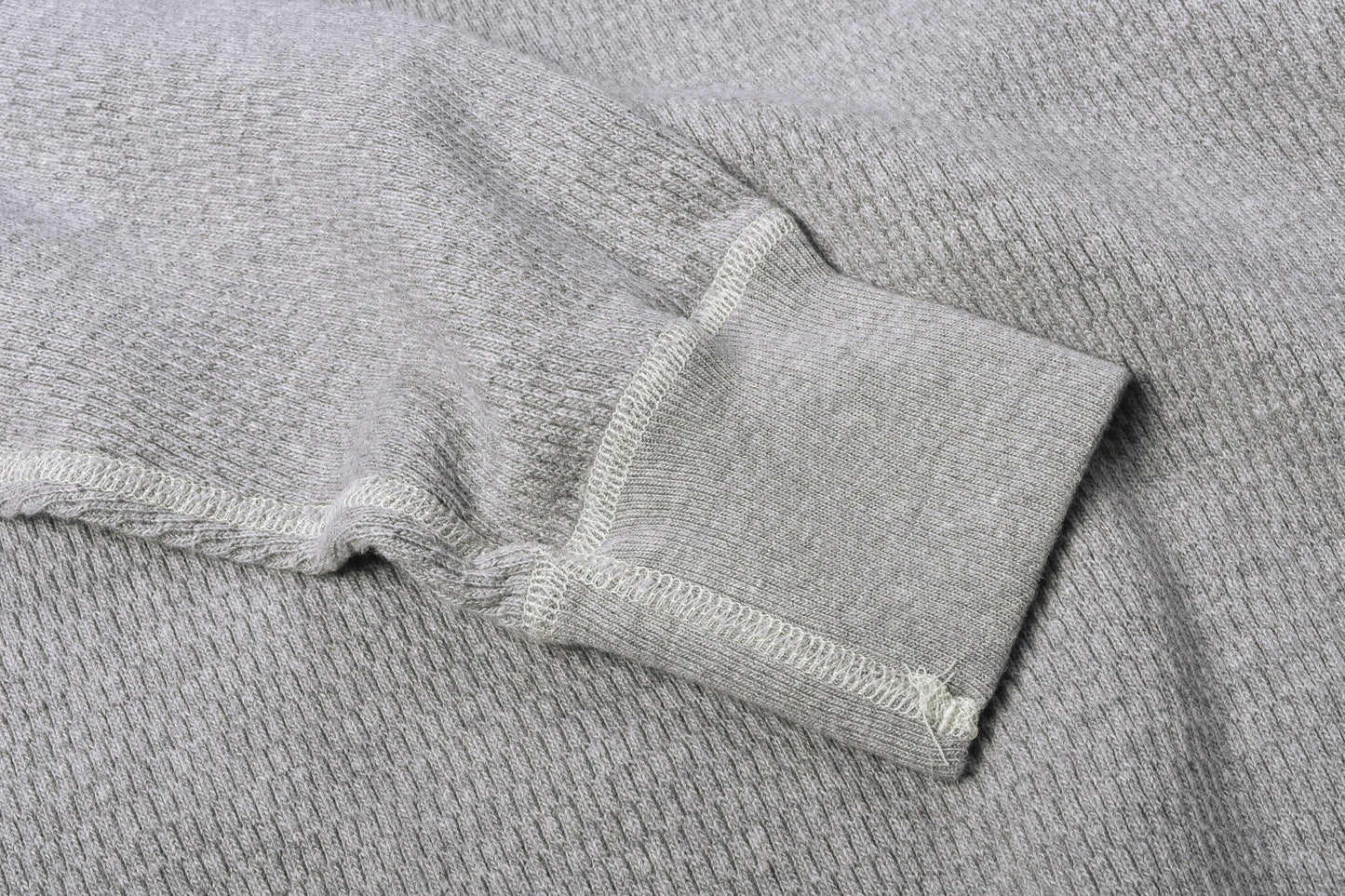 BUZZ RICKSON WAFFLE KNIT THERMAL - HEATHER GREY