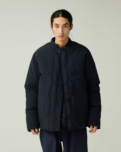 SNOW PEAK GARMENT DYED DOWN JACKET - NAVY