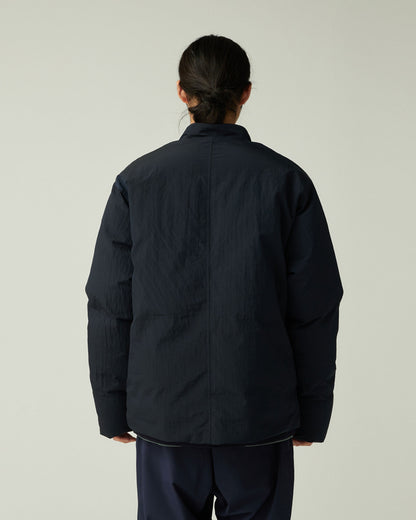 SNOW PEAK GARMENT DYED DOWN JACKET - NAVY