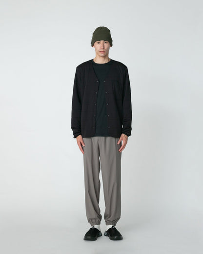 SNOW PEAK DRY WAFFLE  LONG-SLEEVE T-SHIRT - BLACK