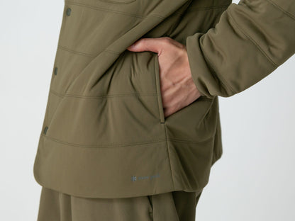 SNOW PEAK FLEXIBLE INSULATED CARDIGAN - IVORY