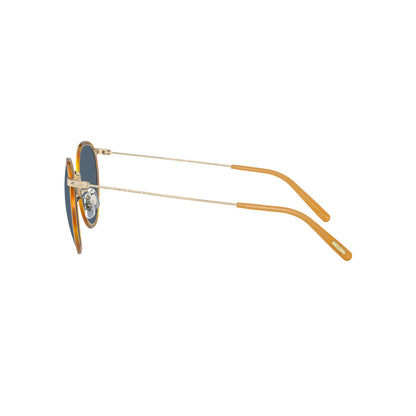 OLIVER PEOPLES CASSON SUN -  SOFT GOLD/ AMBER W/ BLUE
