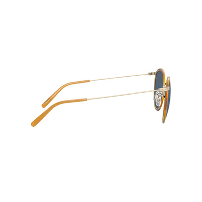 OLIVER PEOPLES CASSON SUN -  SOFT GOLD/ AMBER W/ BLUE